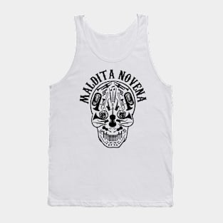 Maldita Novena Text Tank Top